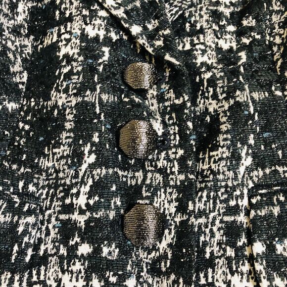 Kasper Black Tweeted Blazer Jacket Sz 2P - Picture 13 of 13
